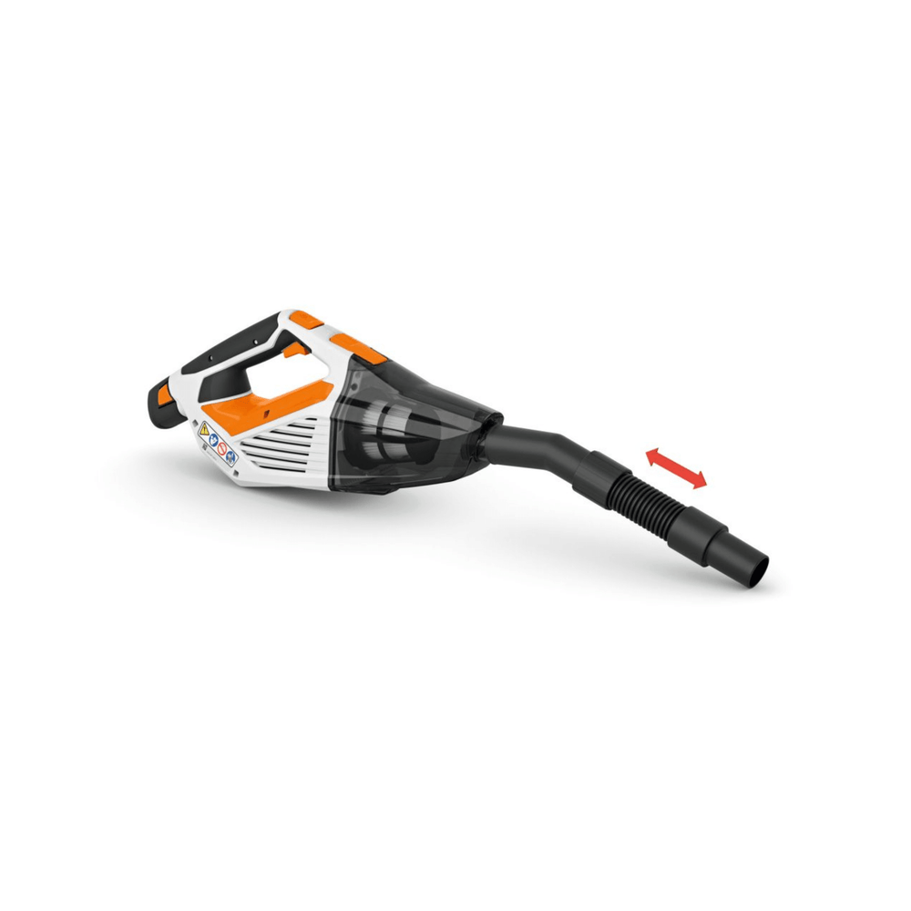 STIHL SEA 20 Cordless Hand Vacuum with adjustable nozzle for tree surgeon applications, ideal for tight spaces.