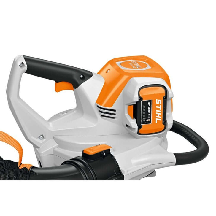 STIHL SHA 140 cordless vacuum shredder for tree surgeons, featuring battery power and ergonomic design.