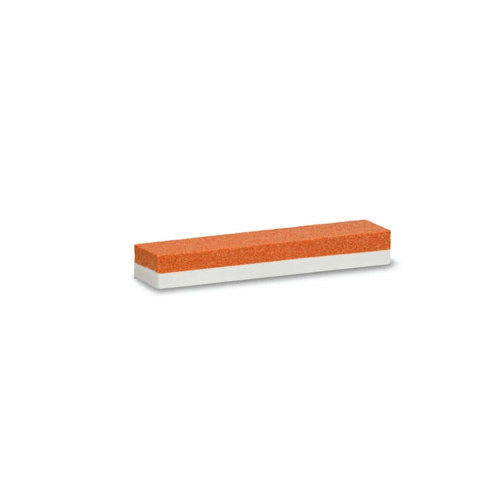 STIHL Sharpening Whetstone for garden tools, featuring coarse and fine sides, ideal for tree surgeons.