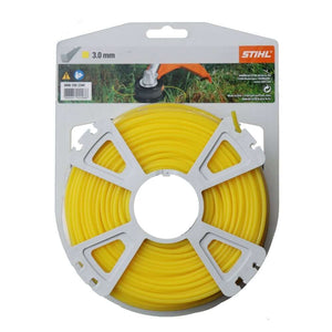 STIHL square strimmer line, 3.0mm thickness. Provides aggressive cutting for tough weeds and thick grass. Durable and designed for STIHL trimmers