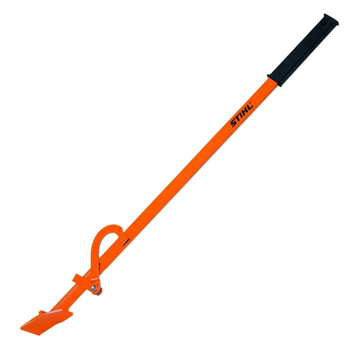 STIHL 130cm felling lever tool for tree surgeons with sturdy grip and curved hook for controlled tree felling.