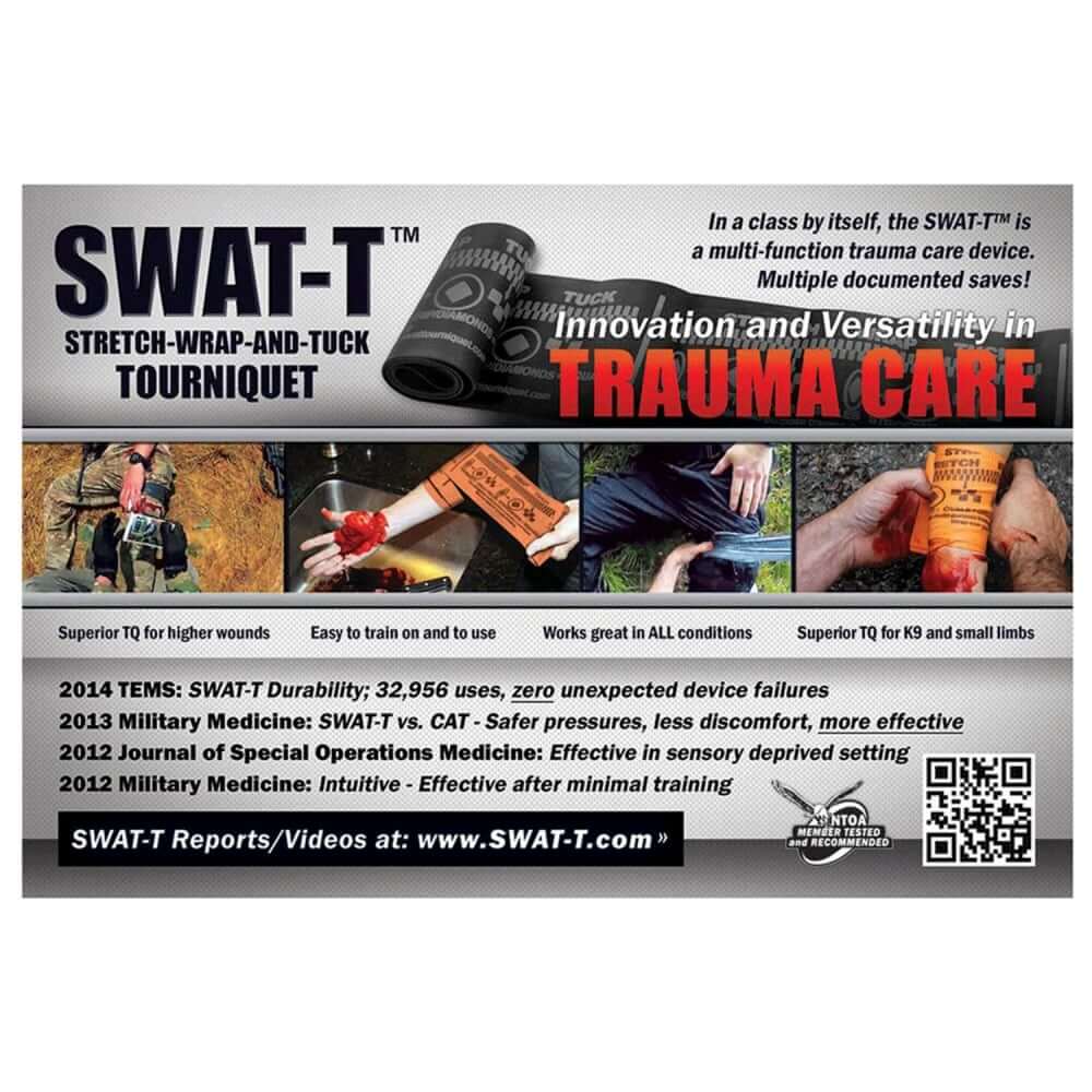 SWAT-T Rescue Tourniquet showing versatility in trauma care, easy for tree surgeons to use in emergencies.