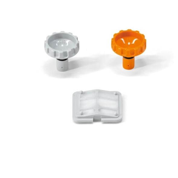 Set of nozzles for Stihl SR 450, ideal for tree surgeons to apply small amounts of liquid efficiently.