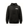 Black Logo Hoodie featuring the Silky Fox logo, ideal for tree surgeons and outdoor work.