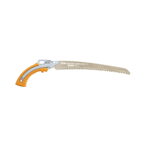 Silky Gunfighter Curved Professional Pruning Saw with a curved blade and ergonomic handle for efficient cutting.