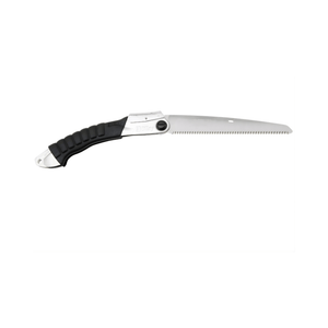 Super Accel Fine Teeth Folding Pruning Saw 210mm with a sturdy handle and sharp blade for efficient cutting.