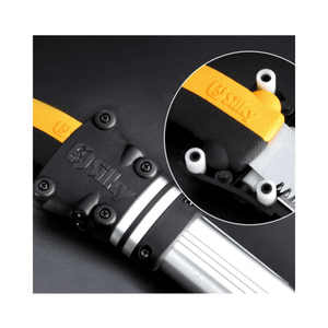 Tsurugi Straight Hand Saw 300mm handle and blade detail, designed for arborists and tree surgeons.