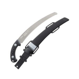 Zubat Professional Pruning Saw Fine Teeth 330mm with black handle and scabbard for tree surgeons.