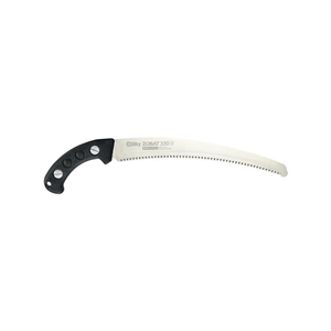 Zubat Professional Pruning Saw Fine Teeth 330mm with ergonomic handle and curved blade for tree surgeons.