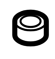 Illustration of a cylindrical can or container, often used in product packaging or for storage.