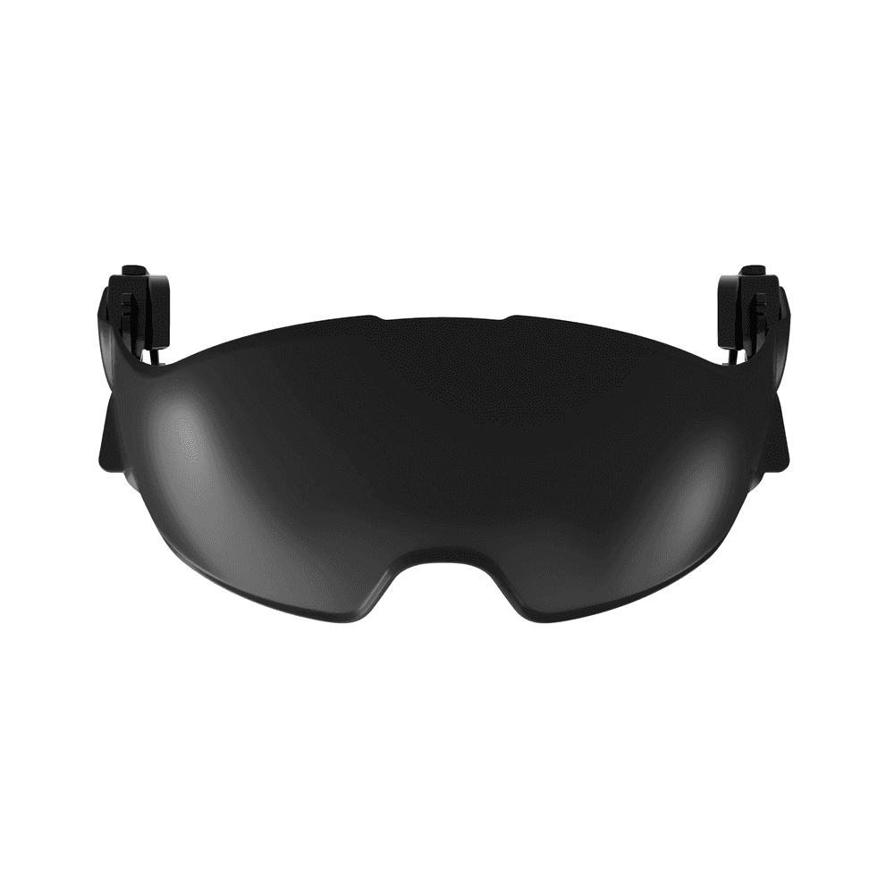 Fold down tinted visor for Sovos helmets, ideal for tree surgeons, anti-fog, and scratch-resistant.