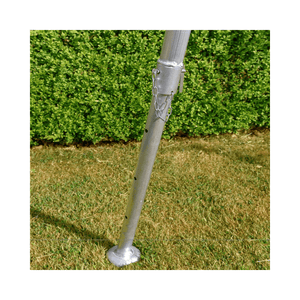 Spare Back Leg For Hendon Ladder GMF 240, 300, 360 featuring a sturdy aluminum leg secured to the ground.