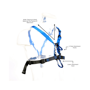 CAMBO V5 Chest Harness with adjustable straps and multiple attachment points for tree surgeons.