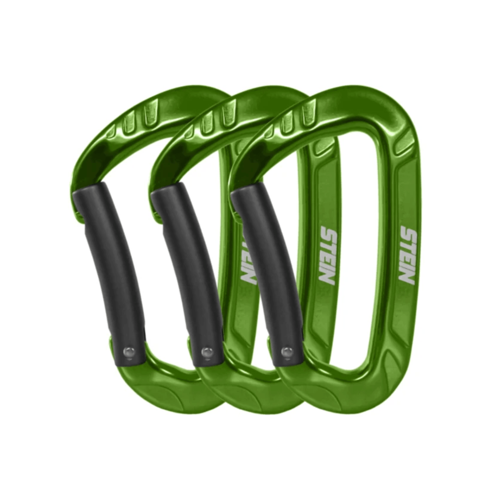 CONNEXT Tool Karabiner 3 Pack - Durable green karabiners for tree surgeons and organizing tools.