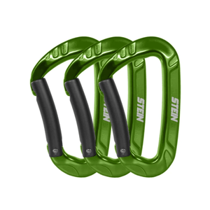 CONNEXT Tool Karabiner 3 Pack - Durable green karabiners for tree surgeons and organizing tools.