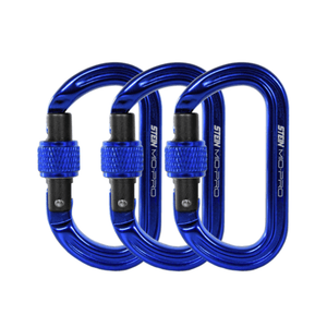 MIO-Pro Mini-O S-Lock 3 Pack in blue, ideal for tree surgeons and equipment organisation.