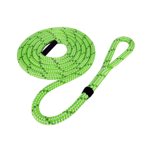 OMEGA-RQ Dead-Eye Sling in vibrant green designed for arborist rigging and tree surgeon applications.