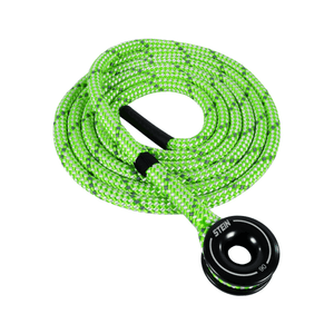 OMEGA-RQ Low Friction Ring Rigging Sling with green rope and low friction ring for tree surgeons.
