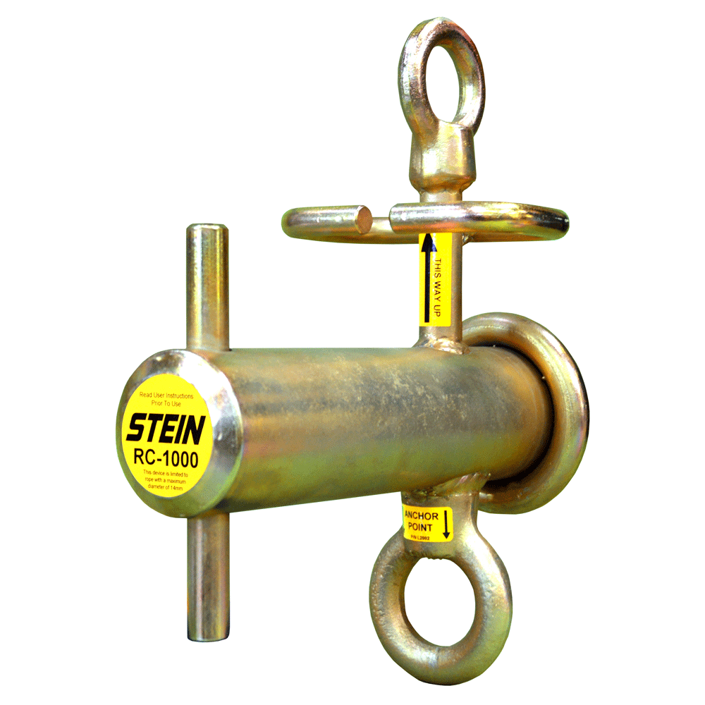 Stein RC1000 Lowering Device designed for tree surgeons, safe with a 1000kg load limit and ropes up to 14mm diameter.