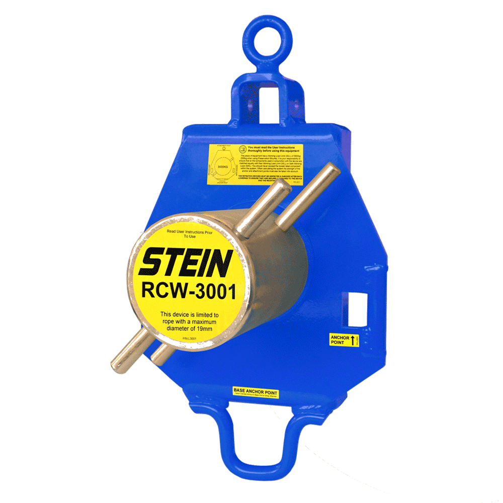 STEIN RCW-3001 lowering device for tree surgeons, featuring durable design and winch system compatibility.