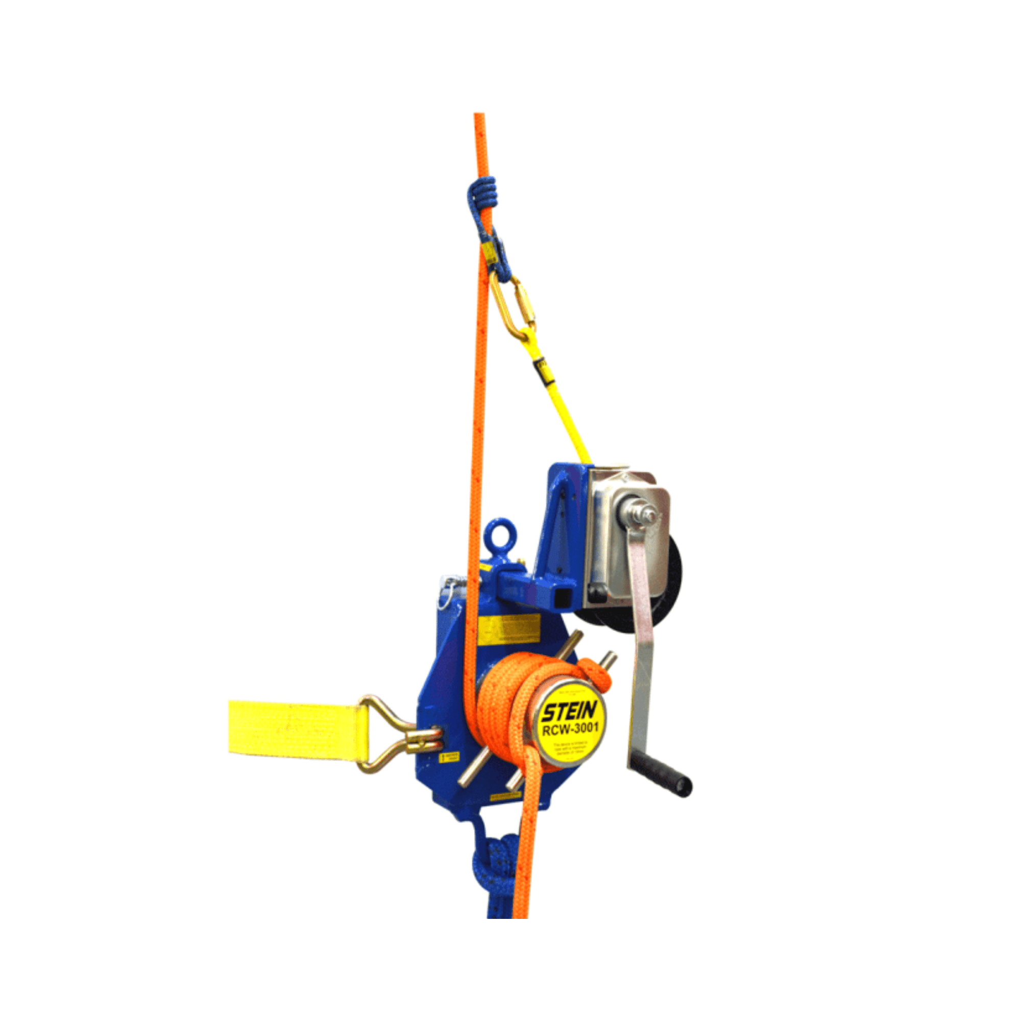 STEIN RCW3001 Lowering Device for tree surgeons, featuring friction control and optional winching capability.