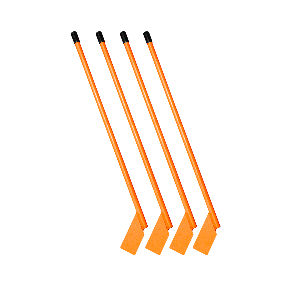 Set of four orange replacement extension arms for pre-2022 Stein Arbor Trolley, designed for tree surgeons.