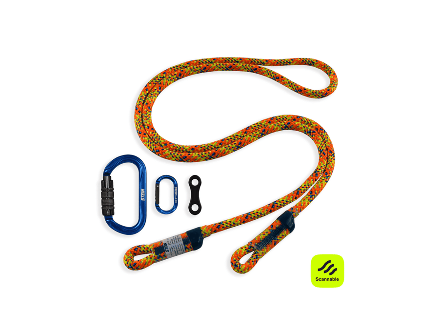 Certified work positioning lanyard