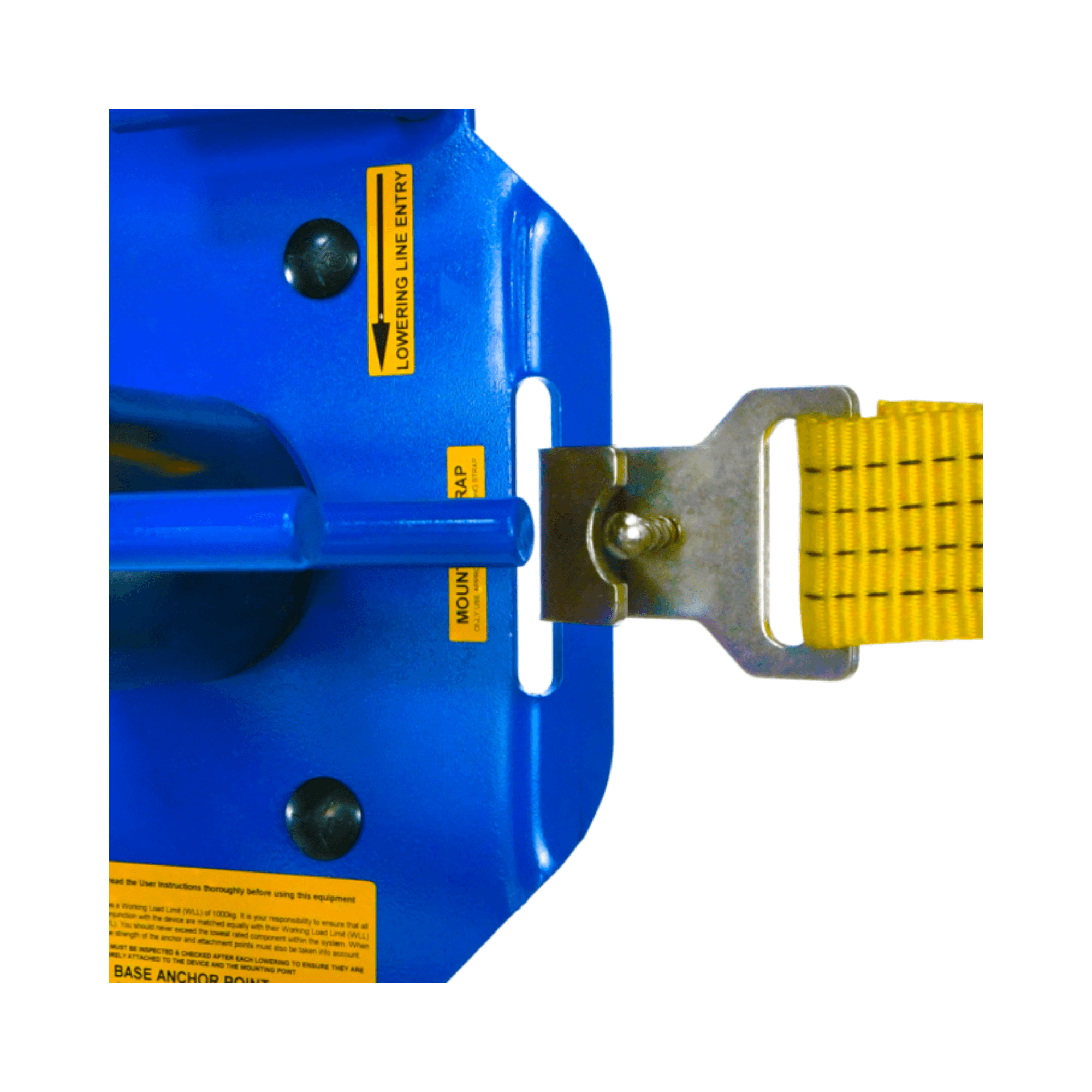SMB1000 Replacement Ratchet Strap mounting system detail showing attachment point for tree surgeon use.