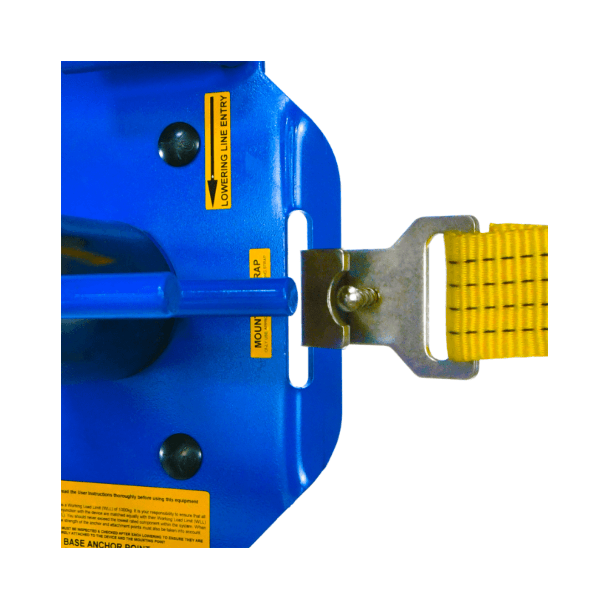 SMB1000 Replacement Ratchet Strap mounting system detail showing attachment point for tree surgeon use.