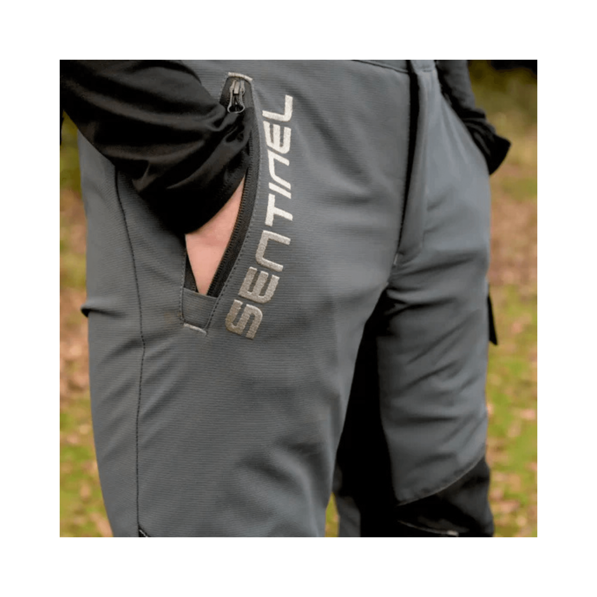 Sentinel Chainsaw Trousers Type A showcasing pockets and durable design for tree surgeons and forestry professionals.
