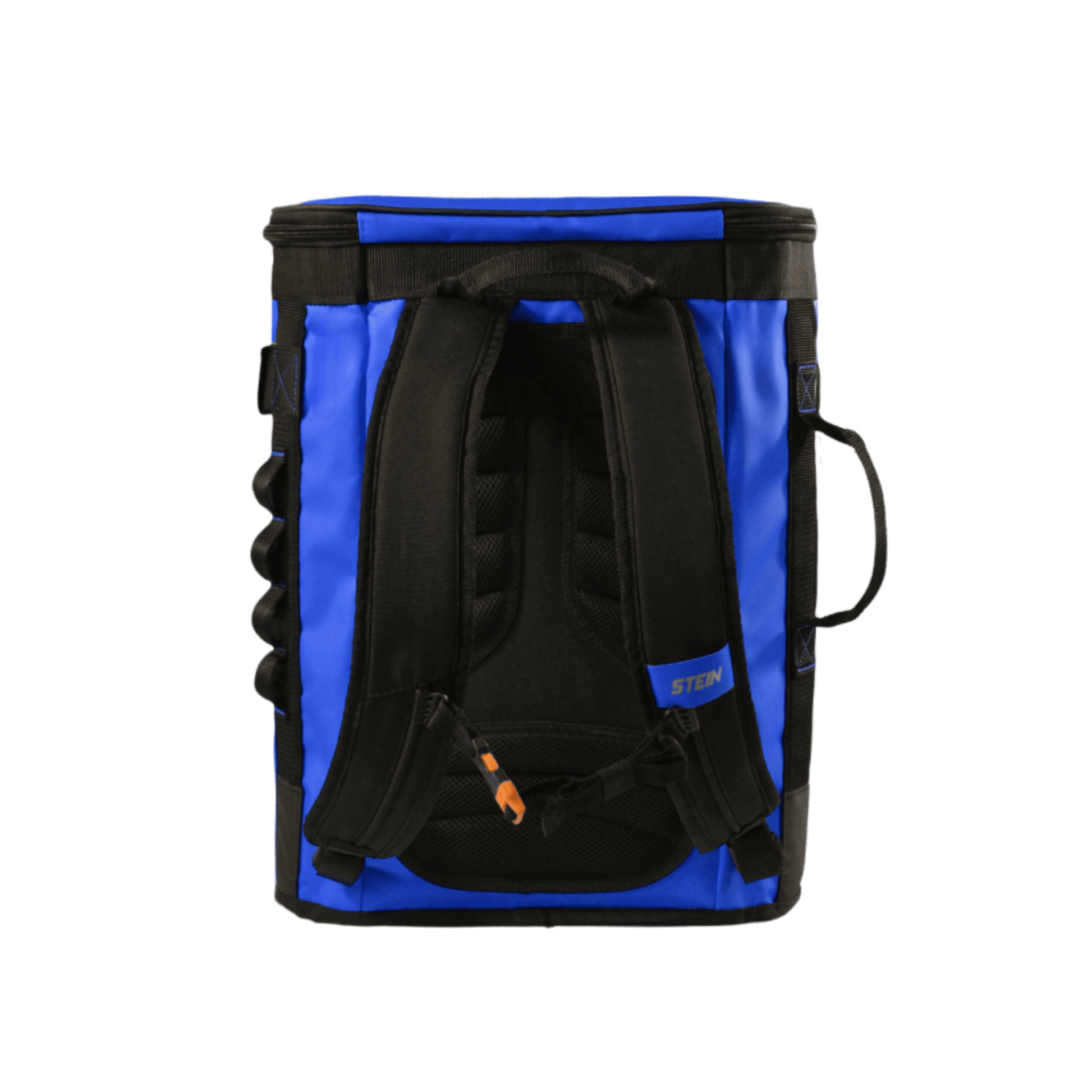 VOYAGER 50 Climbing Kit Storage Bag Blue with padded straps and durable design for climbing gear transport.