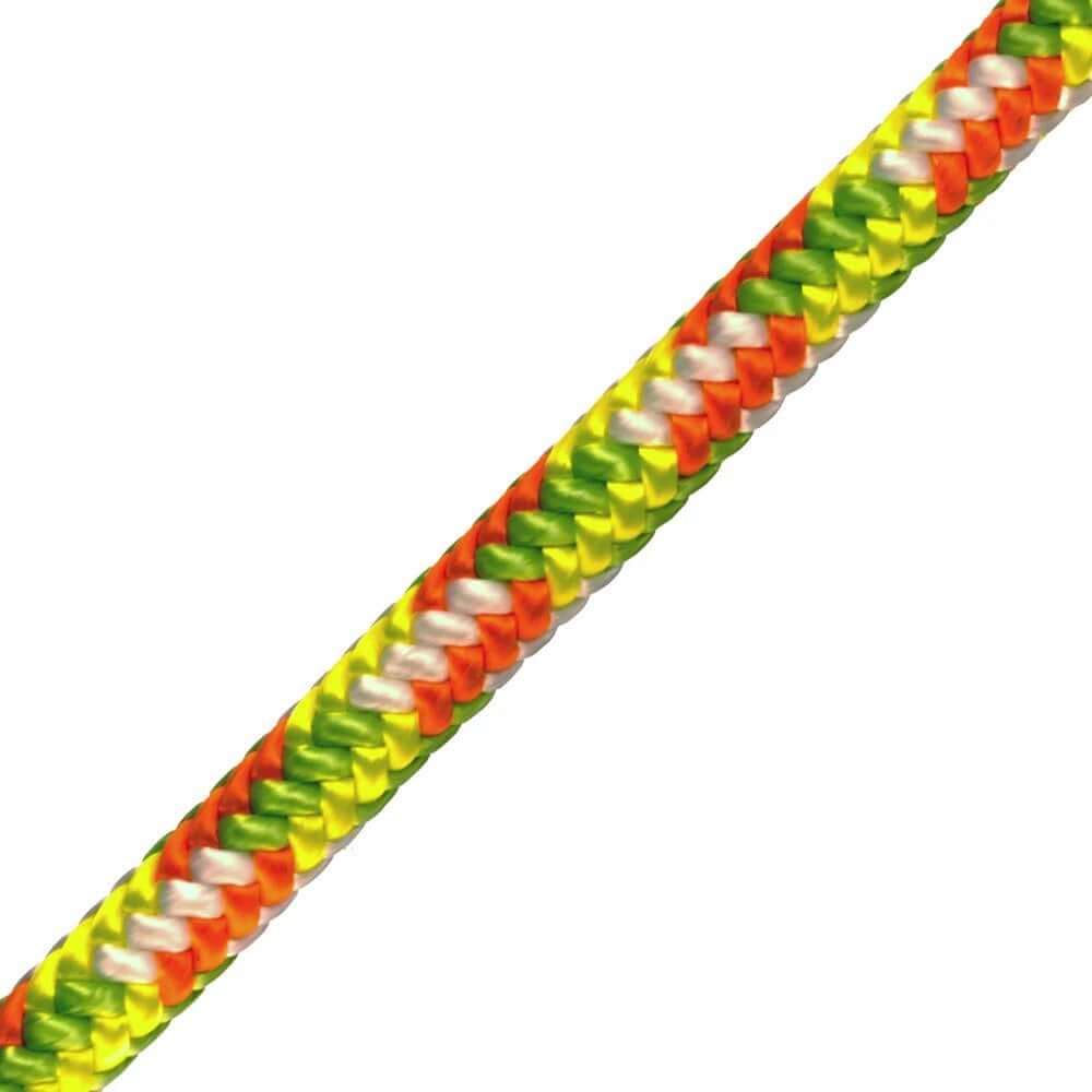 Stein SCORPIUS ACR-16 12.4mm climbing rope, vibrant colored Kernmantle construction for tree surgeons.