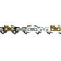 12" 63PD3 x 44 chainsaw chain with carbide-tipped teeth for tree surgeons, features low-vibration and low-kickback design.