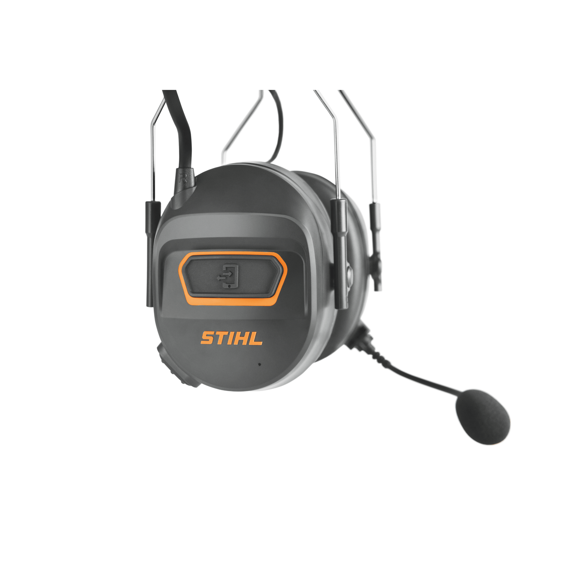 STIHL Advance Procom Bluetooth helmet mounted ear defenders with microphone for clear communication.