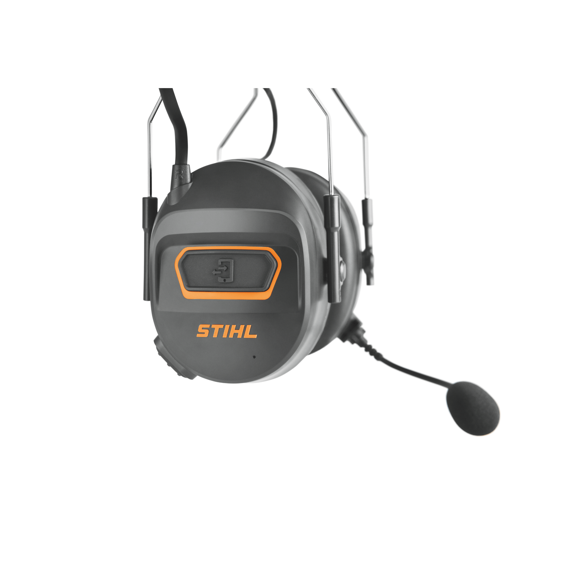 STIHL Advance Procom Bluetooth helmet mounted ear defenders with microphone for clear communication.