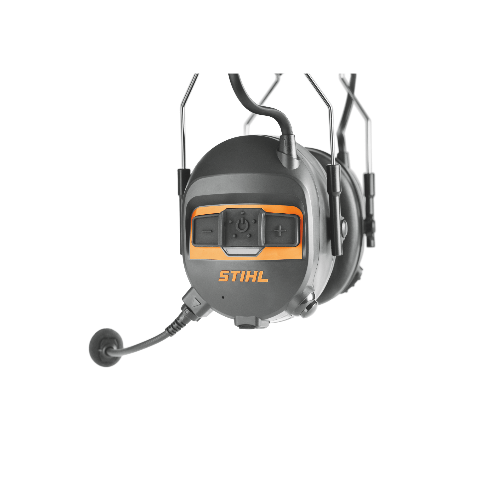 STIHL Advance Procom Bluetooth Helmet Mounted Ear Defenders for tree surgeons with communication features.