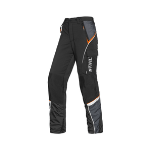 STIHL ADVANCE X-LIGHT Chainsaw Trousers Type A designed for tree surgeons, offering cut protection and mobility.