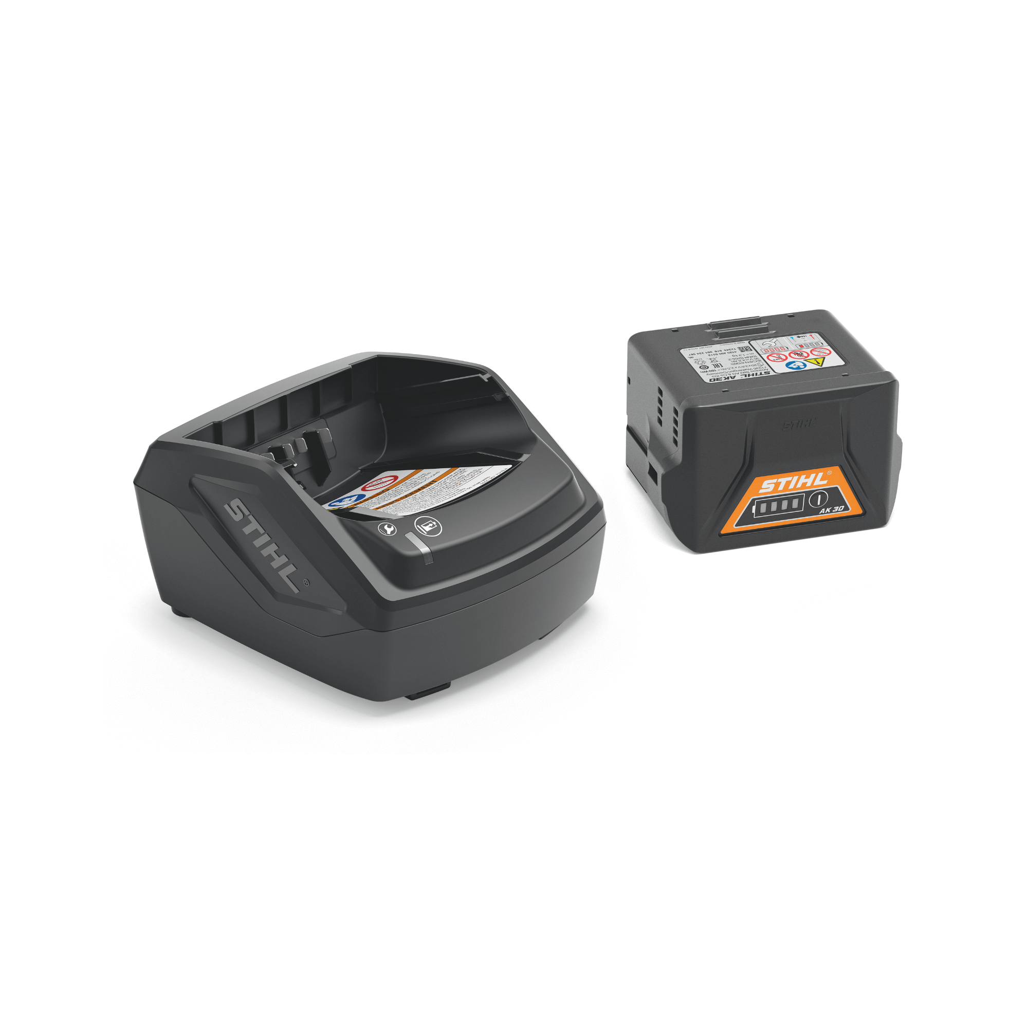 AK 10 Battery and AL 101 Charger Starter Set for tree surgeons and arborists, ideal for gardening tasks and cordless power.