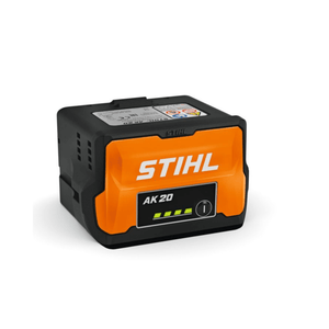 STIHL AK 20 Battery with compact design and power indicators for garden tasks and extended runtime.