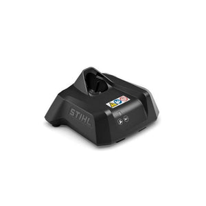 STIHL AL 1 Battery Charger, ideal for tree surgeons, charges AS 2 batteries quickly and efficiently, compact design.