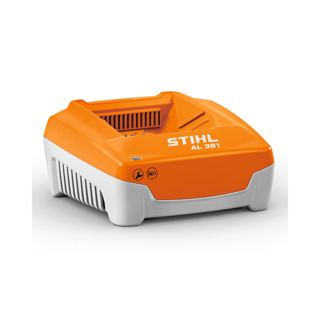 STIHL AL 301 battery charger designed for efficient charging of cordless garden tools.