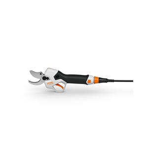 ASA 140 Cordless Secateurs designed for tree surgeons and arborists, highlighting ergonomic grip and precision cutting.
