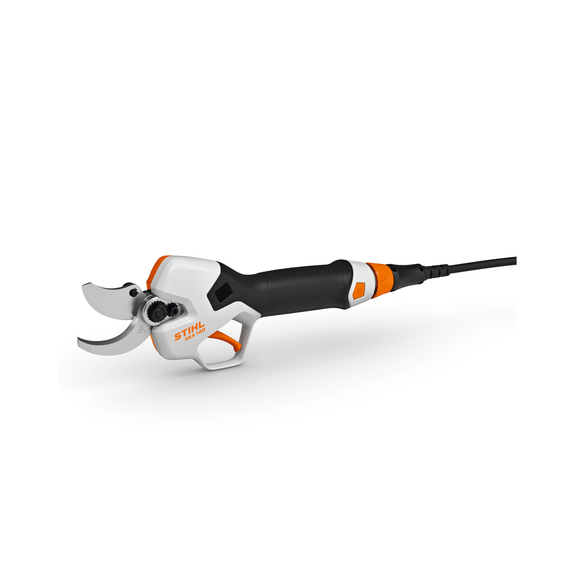 ASA 140 Cordless Secateurs for tree surgeons and arborists, showcasing its ergonomic design and precision cutting.