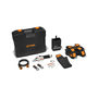 ASA 140 Cordless Secateurs toolkit for tree surgeons and arborists featuring battery and accessories.