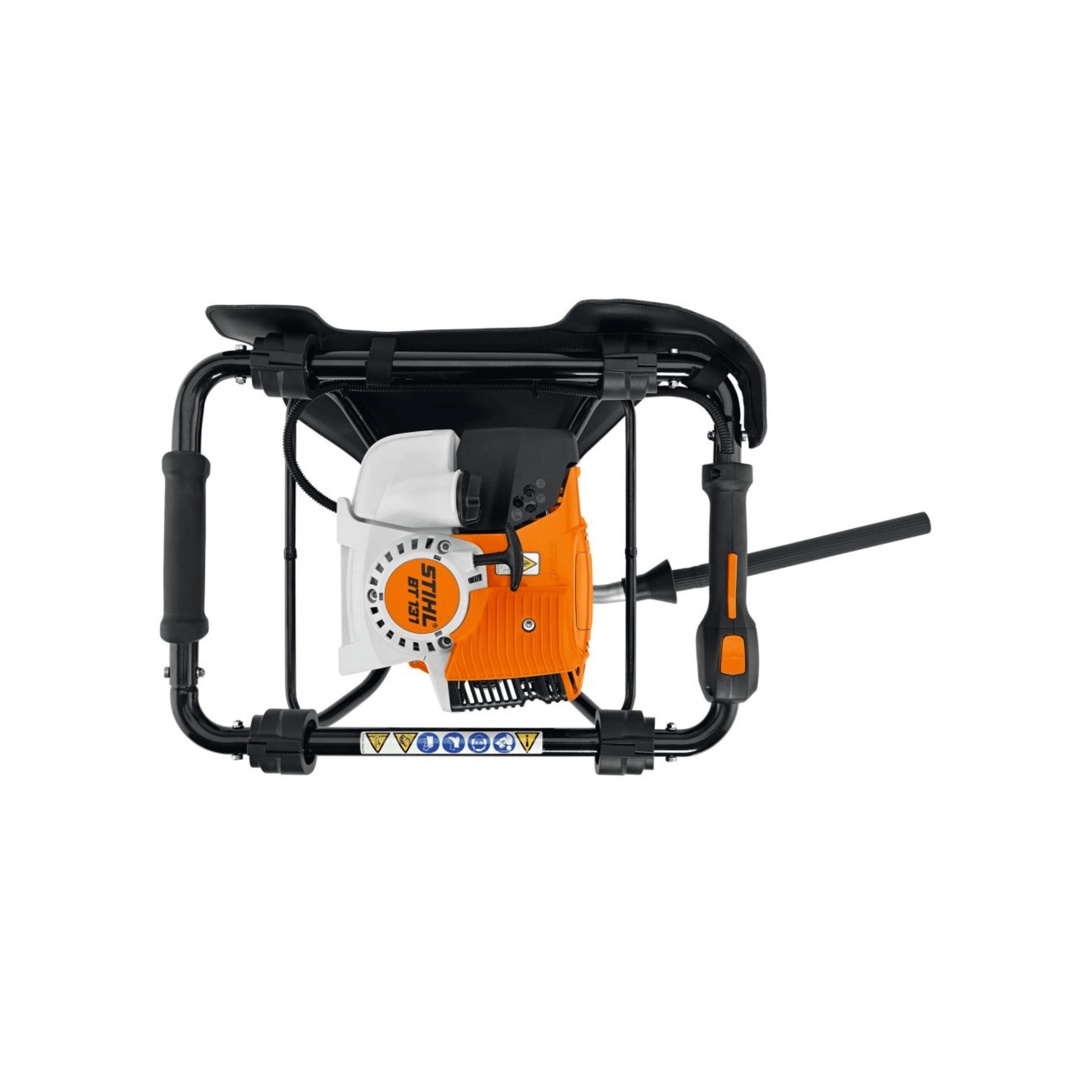 STIHL BT 131 Petrol Earth Auger showcasing its powerful engine and ergonomic design for easy operation.