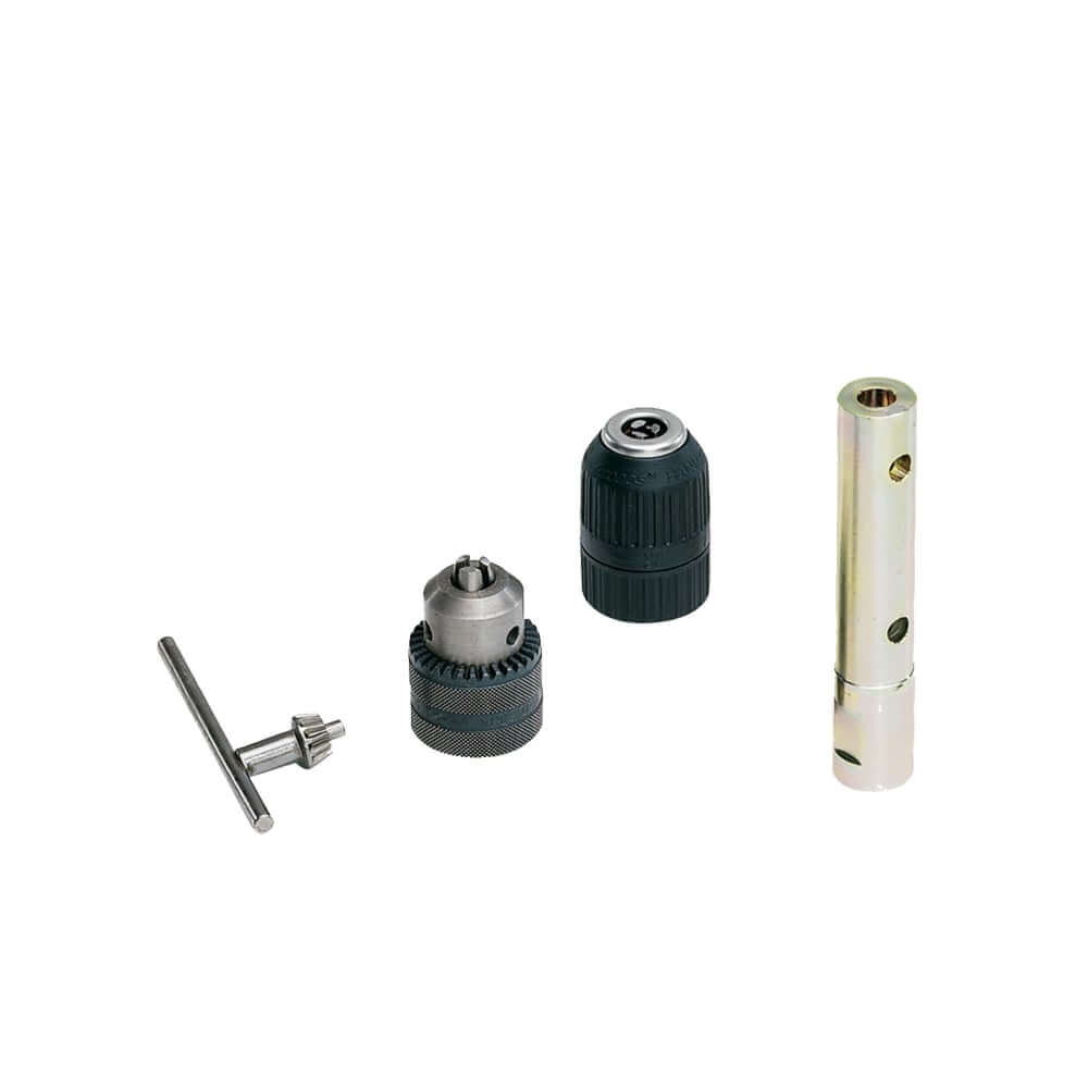 STIHL genuine parts drill chuck and key for BT 45, 13mm size, ideal for replacement in STIHL service kits.