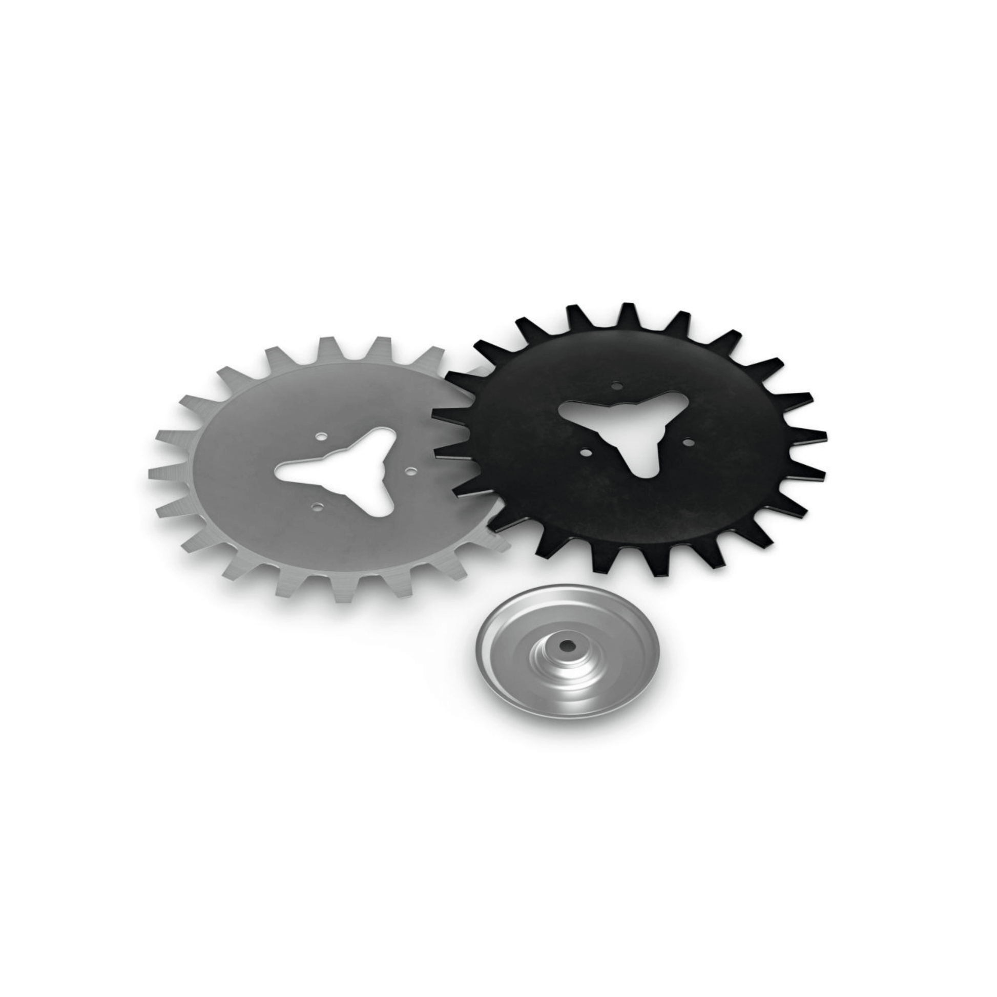 Blade Servicing Set for RG Rotary Cutting Heads including replacement blades and rider plate.