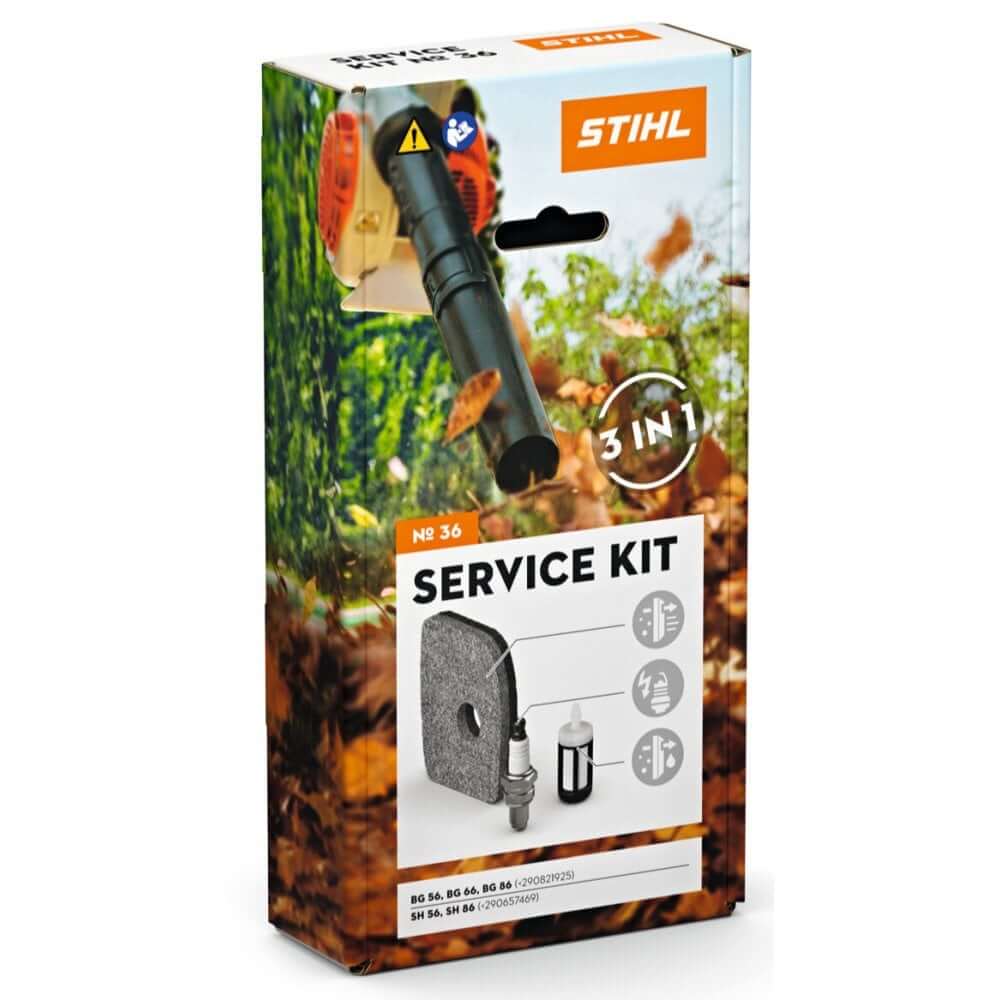 STIHL blower service kit packaging for tree surgeons, ideal for routine maintenance and optimum performance.