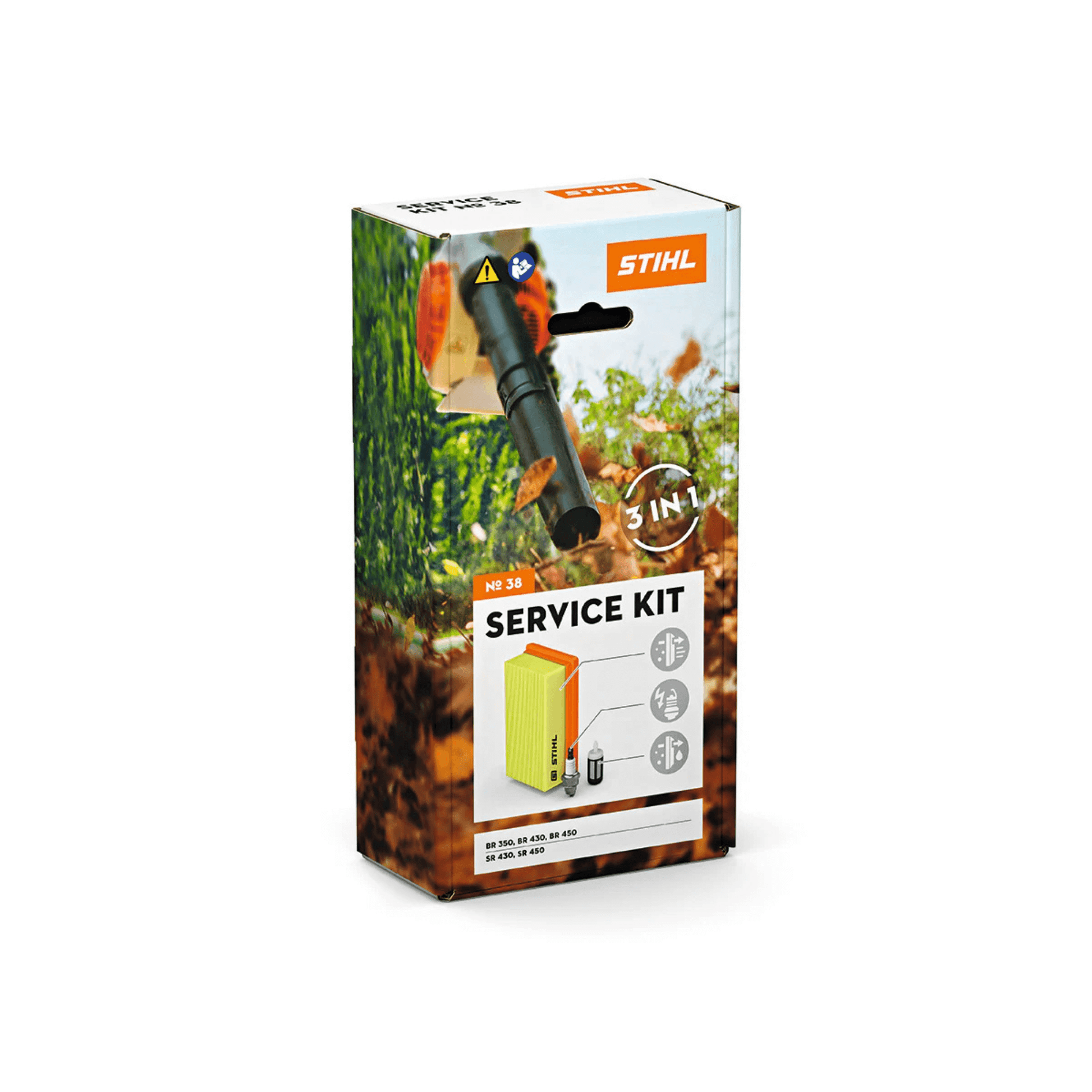 Blower Service Kits packaging showing essential components for routine maintenance of STIHL blowers.