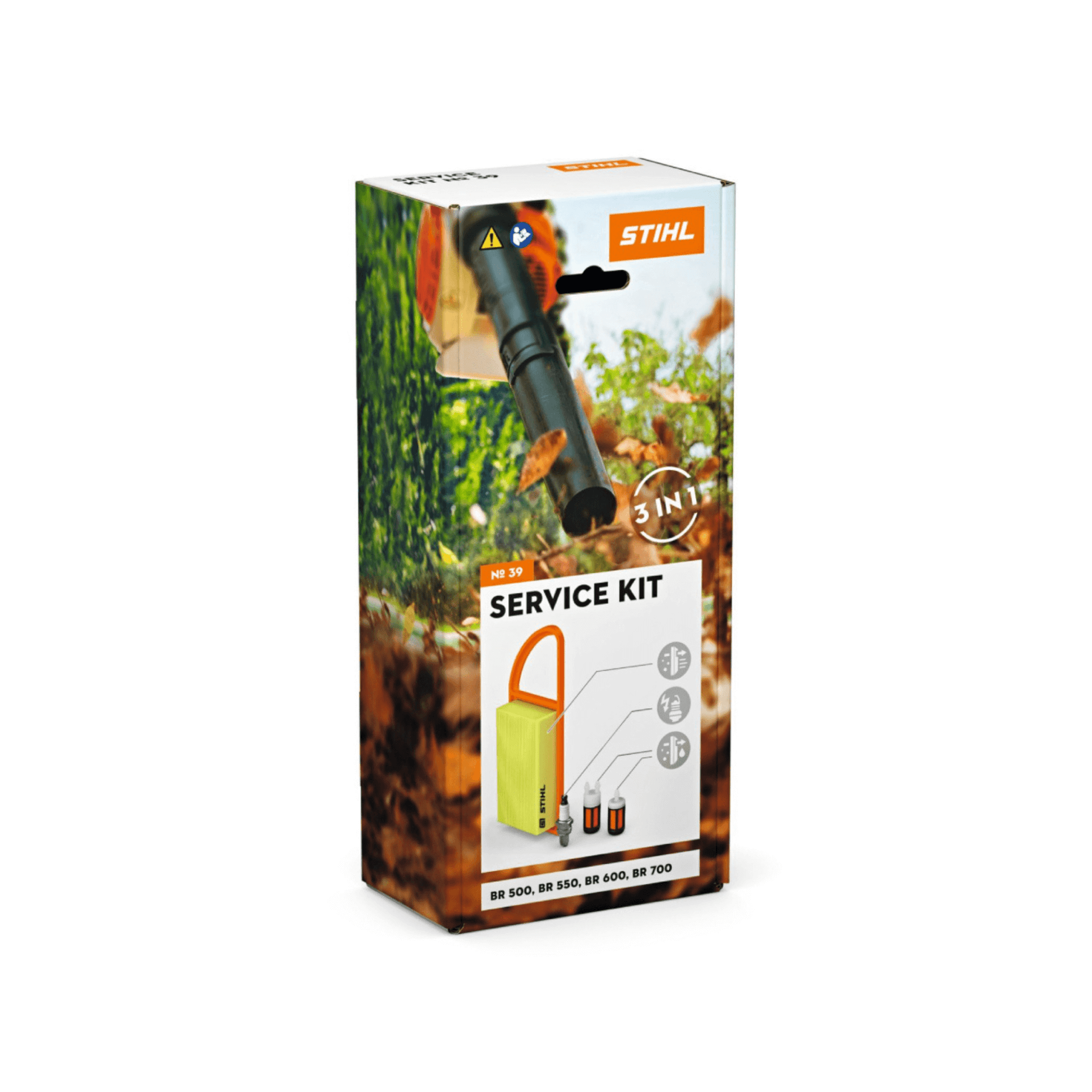STIHL Blower Service Kits package featuring tools for routine engine maintenance and performance optimization.